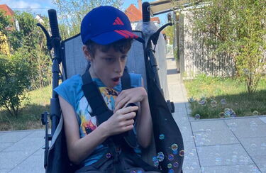 Ben Mit Seifenblasen