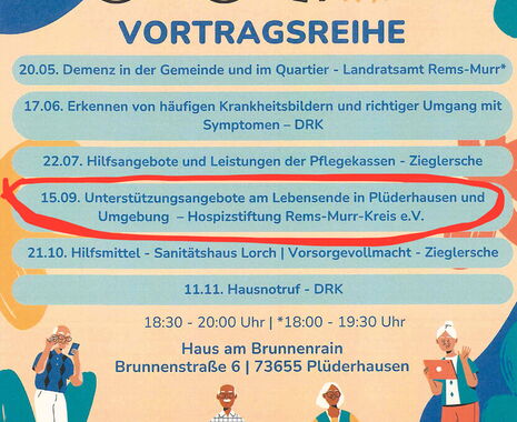 Unterstützungsangebote am Lebensende in Plüderhausen und Umgebung